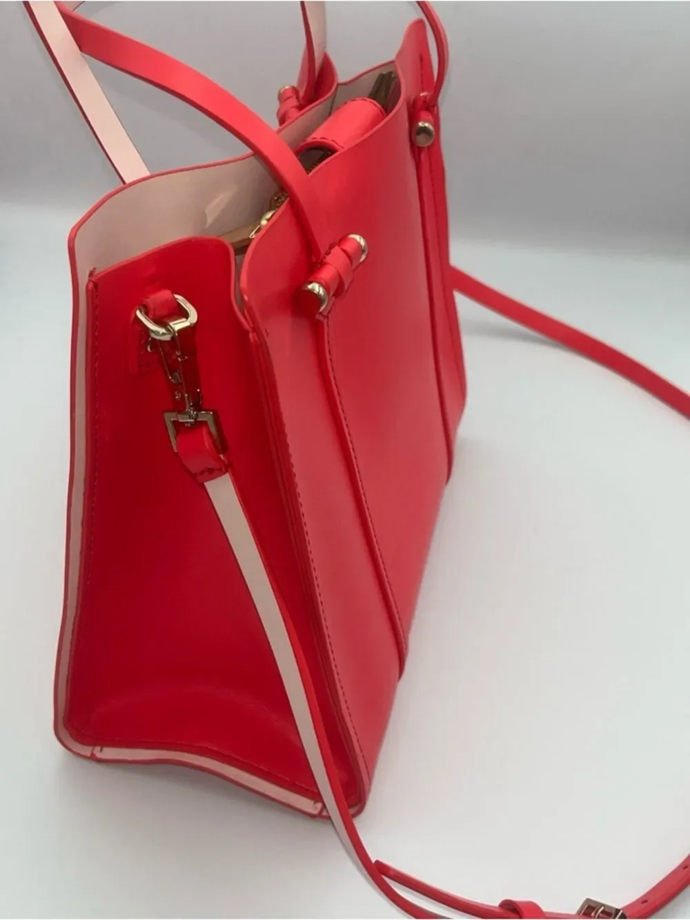Kate Spade New York Abour Hill Small Elodie Leather Tote Bag in Pink Coral Lux